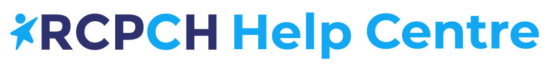 Royal College of Paediatrics and Child Health  Help Centre home page